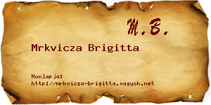 Mrkvicza Brigitta névjegykártya